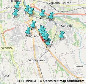 Mappa Via C. Cavour, 13894 Gaglianico BI, Italia (1.562)