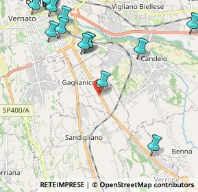 Mappa Via C. Cavour, 13894 Gaglianico BI, Italia (3.1795)