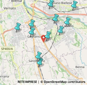 Mappa Via C. Cavour, 13894 Gaglianico BI, Italia (2.03636)