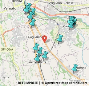 Mappa Via C. Cavour, 13894 Gaglianico BI, Italia (2.372)