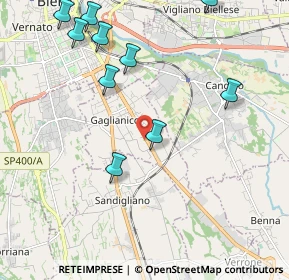 Mappa Via C. Cavour, 13894 Gaglianico BI, Italia (2.52636)