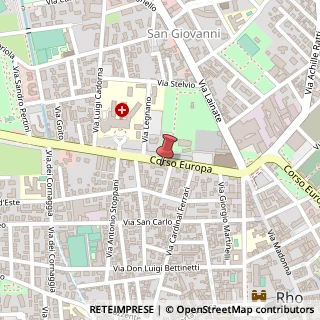 Mappa Corso Europa, 209, 20017 Rho, Milano (Lombardia)