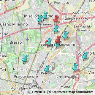 Mappa Via Fabio Filzi, 20099 Sesto San Giovanni MI, Italia (1.93333)