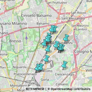 Mappa Via Fabio Filzi, 20099 Sesto San Giovanni MI, Italia (1.37353)