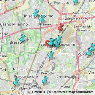Mappa Via Fabio Filzi, 20099 Sesto San Giovanni MI, Italia (2.22667)
