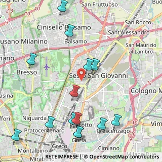 Mappa Via Fabio Filzi, 20099 Sesto San Giovanni MI, Italia (2.62214)