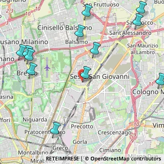 Mappa Via Fabio Filzi, 20099 Sesto San Giovanni MI, Italia (2.90333)