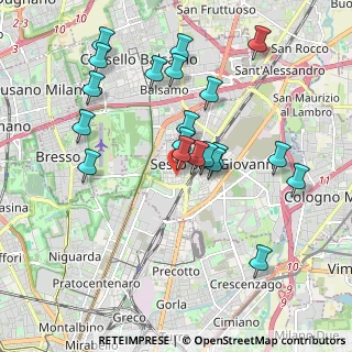 Mappa Via Fabio Filzi, 20099 Sesto San Giovanni MI, Italia (1.9115)