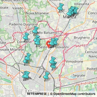Mappa Via Fabio Filzi, 20099 Sesto San Giovanni MI, Italia (4.71167)