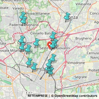 Mappa Via Fabio Filzi, 20099 Sesto San Giovanni MI, Italia (3.90938)