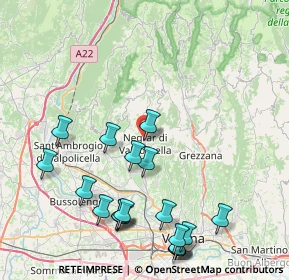 Mappa Viale della Rimembranza, 37024 Negrar di Valpolicella VR, Italia (9.91)