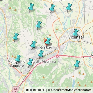 Mappa Via San Giuseppe, 36051 Creazzo VI, Italia (4.9125)