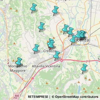 Mappa Via San Giuseppe, 36051 Creazzo VI, Italia (4.32824)