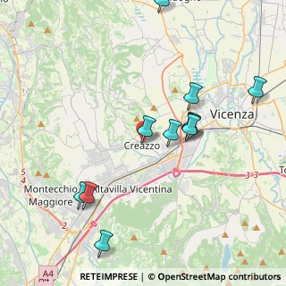 Mappa Via San Giuseppe, 36051 Creazzo VI, Italia (4.16545)