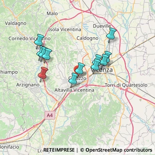 Mappa Via San Giuseppe, 36051 Creazzo VI, Italia (6.4925)