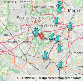 Mappa Via Ambrogio Strada, 20091 Bresso MI, Italia (4.0375)