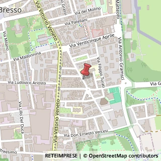 Mappa Via Eugenio Villoresi,  27, 20091 Bresso, Milano (Lombardia)