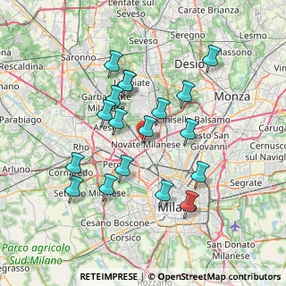 Mappa Via Bertola da Novate, 20026 Novate Milanese MI, Italia (6.78611)
