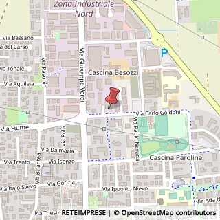 Mappa Via Carlo Goldoni, 5, 20063 Cernusco sul Naviglio, Milano (Lombardia)