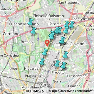 Mappa Via Gian Carlo Clerici, 20099 Sesto San Giovanni MI, Italia (1.67778)