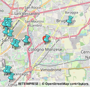 Mappa Via Finlandia, 20093 Cologno Monzese MI, Italia (3.07867)