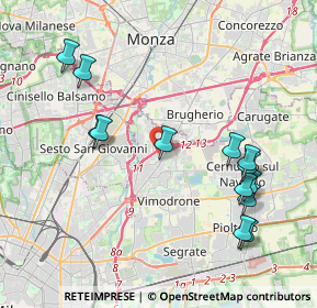 Mappa Via Finlandia, 20093 Cologno Monzese MI, Italia (4.36)