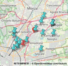 Mappa Via Finlandia, 20093 Cologno Monzese MI, Italia (4.07833)