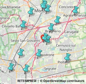 Mappa Via Finlandia, 20093 Cologno Monzese MI, Italia (4.57067)