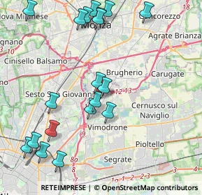 Mappa Via Finlandia, 20093 Cologno Monzese MI, Italia (4.81211)