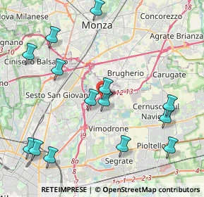 Mappa Via Finlandia, 20093 Cologno Monzese MI, Italia (4.79929)