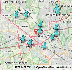 Mappa Via Pordoi, 20021 Baranzate MI, Italia (3.76214)