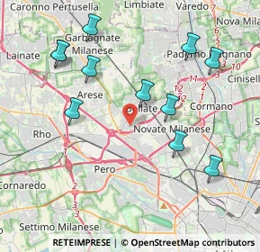 Mappa Via Pordoi, 20021 Baranzate MI, Italia (4.26545)