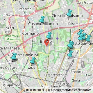 Mappa Via Ludovico Ariosto, 20091 Bresso MI, Italia (2.84267)