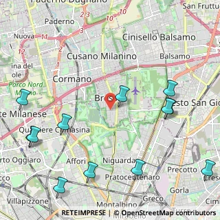 Mappa Via Ludovico Ariosto, 20091 Bresso MI, Italia (2.84167)