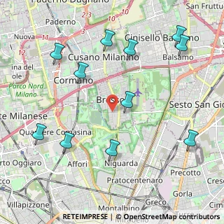 Mappa Via Ludovico Ariosto, 20091 Bresso MI, Italia (2.45182)