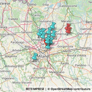 Mappa Via Custoza, 20099 Sesto San Giovanni MI, Italia (8.10538)