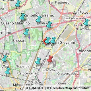 Mappa Via Custoza, 20099 Sesto San Giovanni MI, Italia (2.62615)