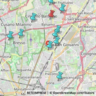 Mappa Via Custoza, 20099 Sesto San Giovanni MI, Italia (2.26364)
