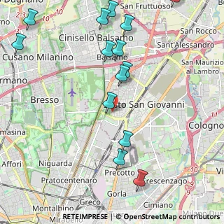 Mappa Via Custoza, 20099 Sesto San Giovanni MI, Italia (2.57714)