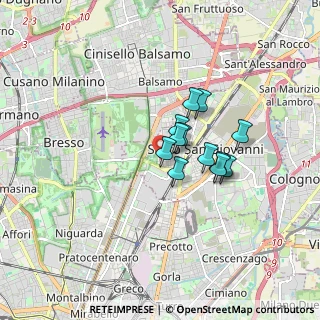 Mappa Via Custoza, 20099 Sesto San Giovanni MI, Italia (1.11083)