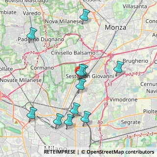 Mappa Via Custoza, 20099 Sesto San Giovanni MI, Italia (4.31455)
