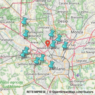 Mappa Via Giuseppe Garibaldi, 20026 Novate Milanese MI, Italia (6.98182)