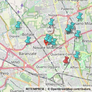 Mappa Via Giuseppe Garibaldi, 20026 Novate Milanese MI, Italia (2.07385)