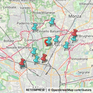 Mappa Via Clerici, 20091 Bresso MI, Italia (3.72692)