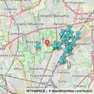 Mappa Via Clerici, 20091 Bresso MI, Italia (1.69111)