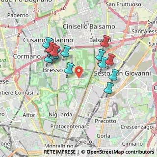 Mappa Via Clerici, 20091 Bresso MI, Italia (1.64467)