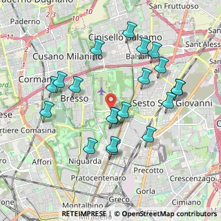 Mappa Via Clerici, 20091 Bresso MI, Italia (1.9505)