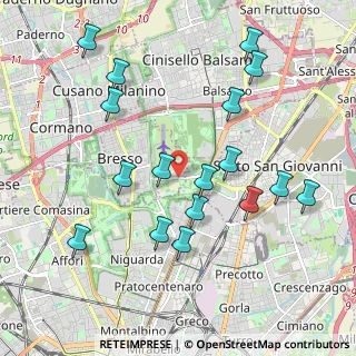 Mappa Via Clerici, 20091 Bresso MI, Italia (2.11588)