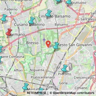 Mappa Via Clerici, 20091 Bresso MI, Italia (3.61923)