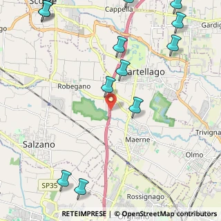 Mappa A4 Torino - Trieste, 30030 Salzano VE, Italia (3.14385)